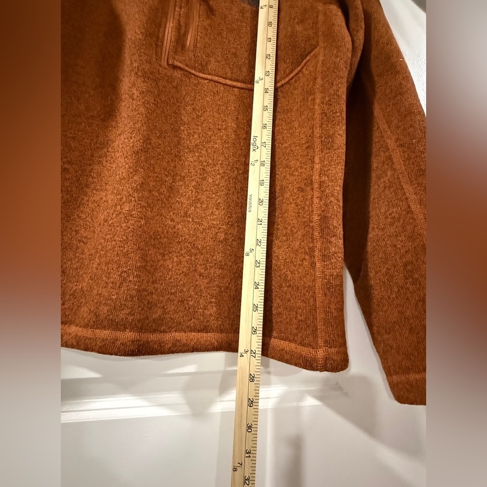 The North Face Mens Large Brown Fleece Quarter Zip Pullover Jacket - Picture 6 of 12